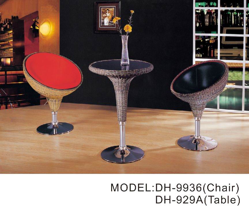 bar chair and bar table