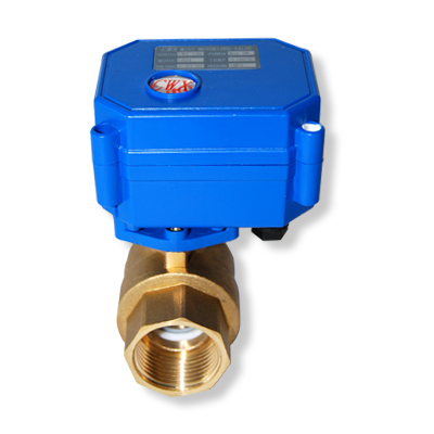 Mini motorised ball valve for water treatment