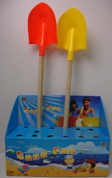 Summer Toys, Beach Tool Toys Plastic Shovel With Wooden Stem