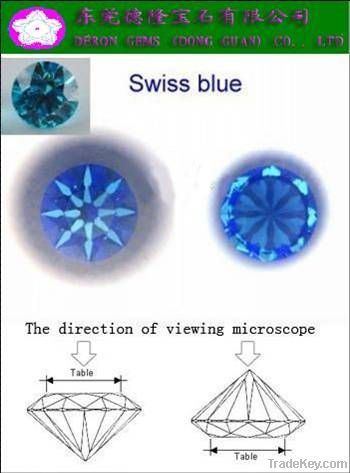 Round Cubic Zirconia Stones_8 Hearts & Arrows