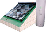 Solar Water Heater with Internal Coil