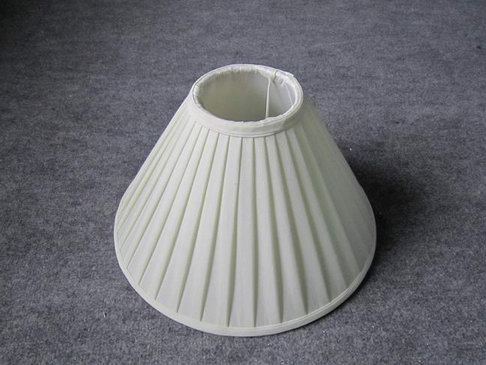 Empire Shantung Silk Pleated Table Lamp Shade