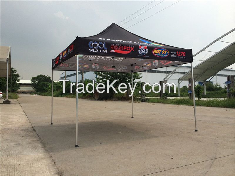 Customize trade show gazebo/ aluminum white canopy/ 3x3m pop up tent