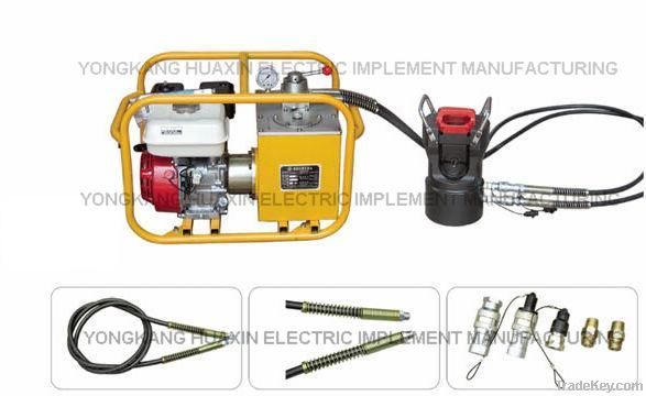 Hydraulic Press with Petrol Engine Double Acting Hydraulic Pump