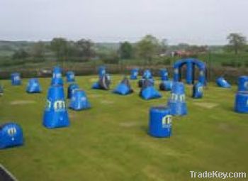 Inflatable paintball bunkers, Inflatable paintball filed