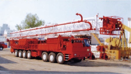 Truck-mounted drilling rig