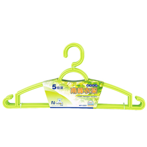 5pk plastic clothes hanger-HBY-2207