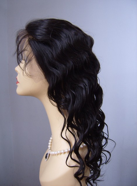 human hair front lace wig