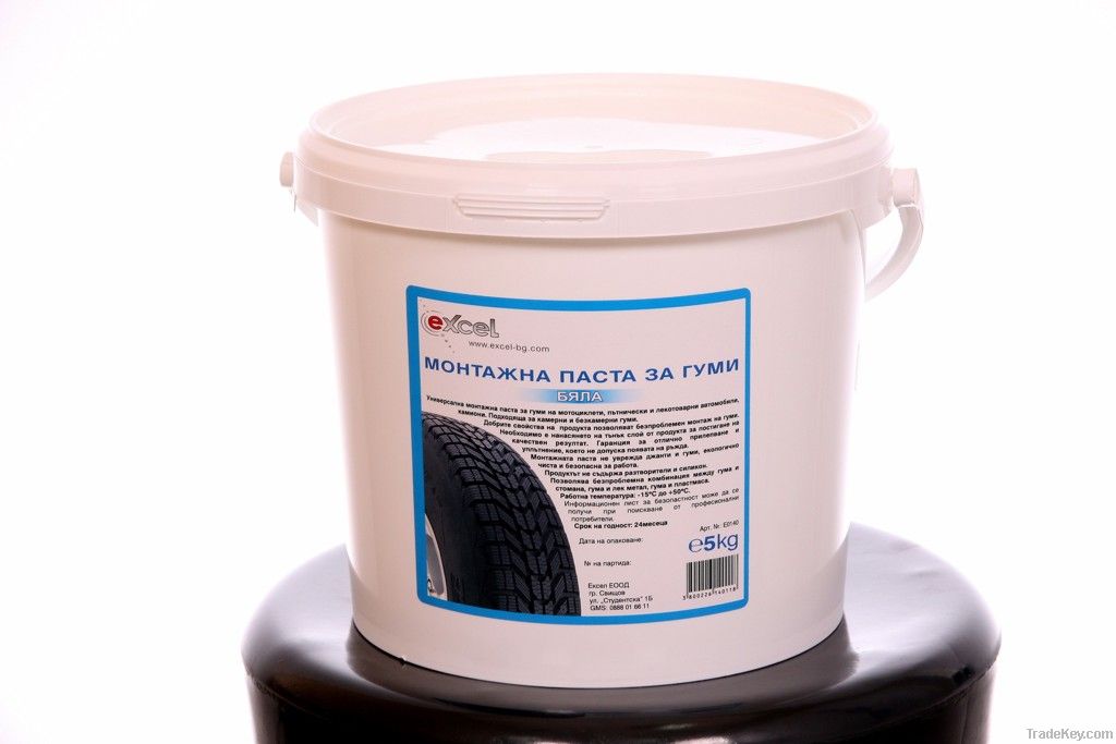 Tire mounting paste