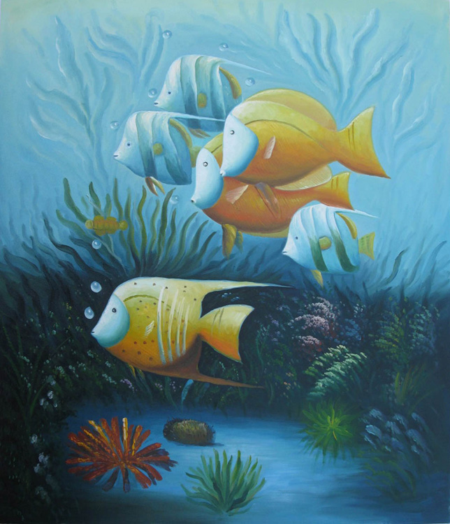 Fish Oil Painting