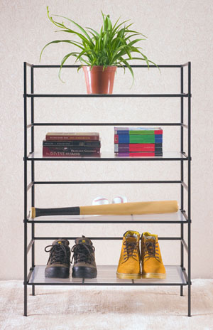 Metal storage rack