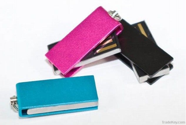 Mini Swivel Plastic USB Flash Drive With UDP Chip