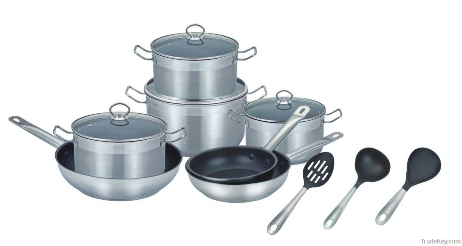 Non stick coating 14 pcs cookware set (WW-C017)