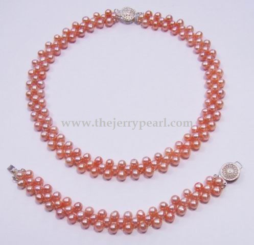 freshwater pearl necklace-JN-0157