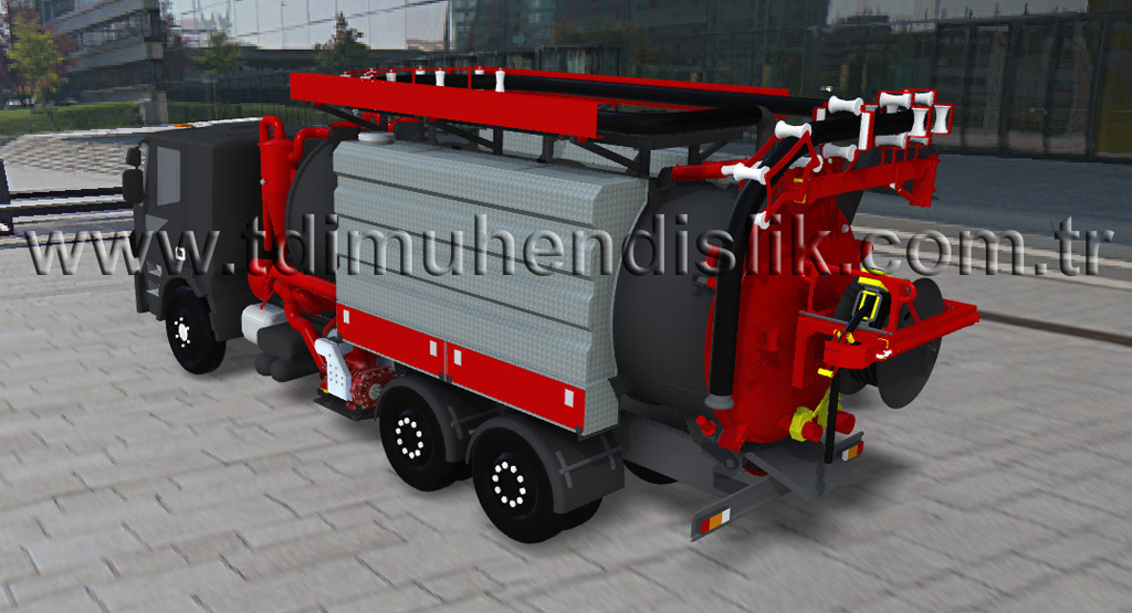 Combination Sewer Jetting and Vacuum Truck