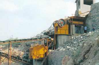 River stone crushing production line  plant