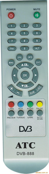remote control for DVB