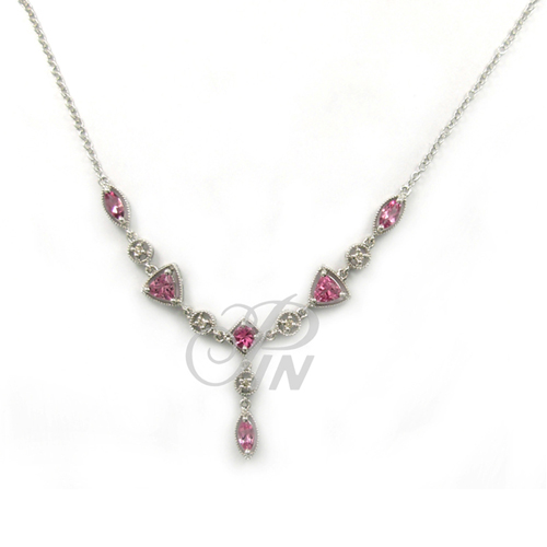 Pink Tourmaline Necklace