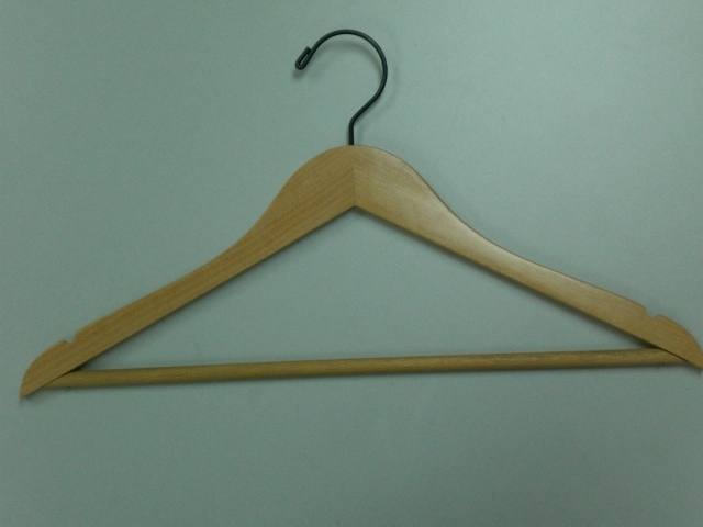 wooden blouse hanger