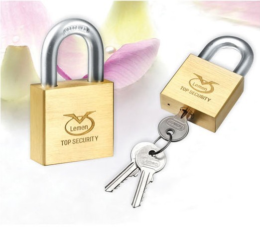 Square Type Brass Padlock with Double Blister Packing (40mm/50mm/60mm)