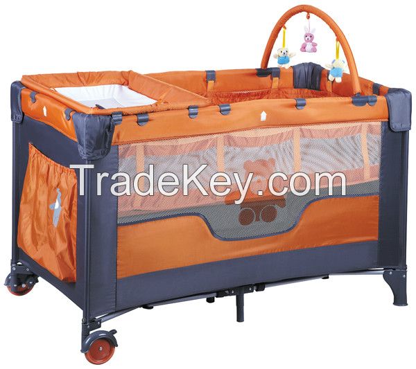 high quality baby playpen EN 716 with toy bag toy bar and three toys 