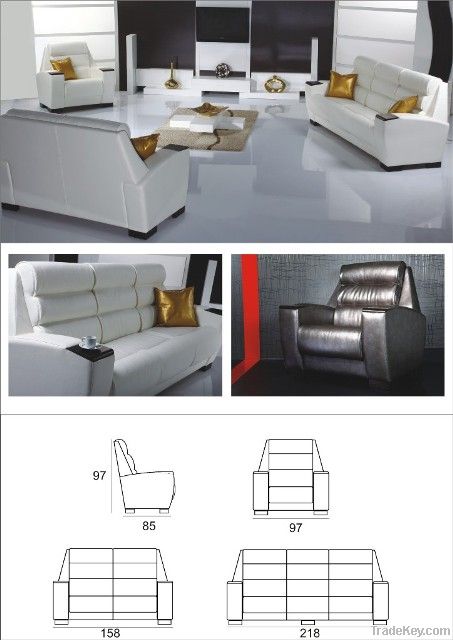 Quality Leather Sofa Set