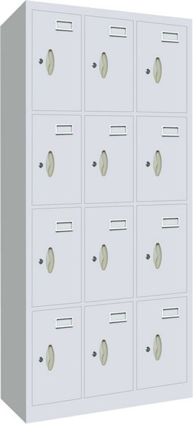 12 doors metal locker in powder coating
