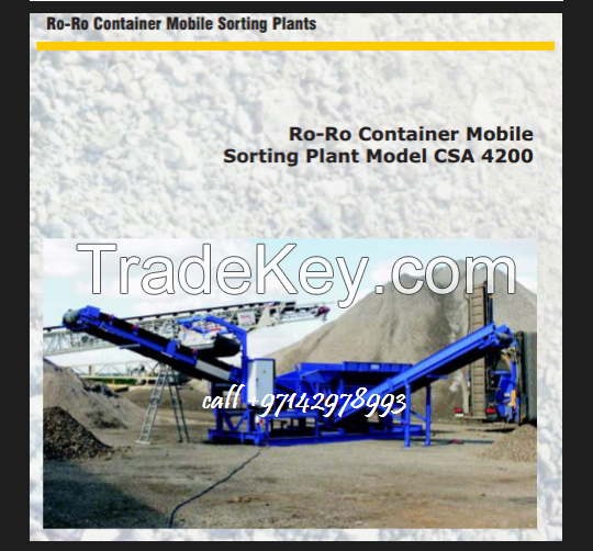 RO-RO CONTAINER MOBILE SORTING PLANTS