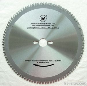 TCT saw blade for cutting non-ferrous metals