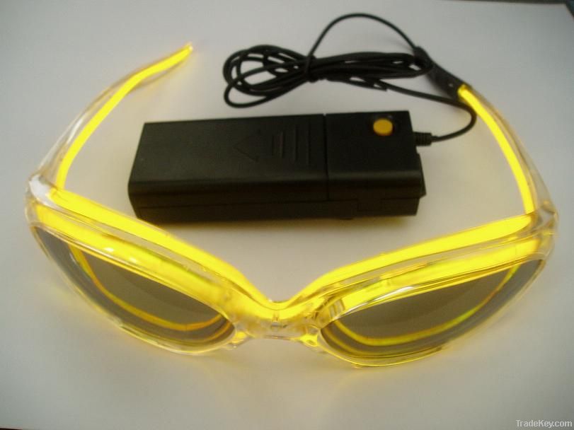 EL sunglasses, flash glasses, fashion glasses, neon glasses, light glasses