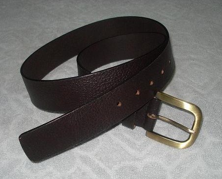 GRAIN LEATHER BELT