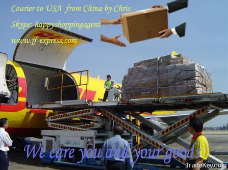 Shipping the goods from China to USA by international courier service