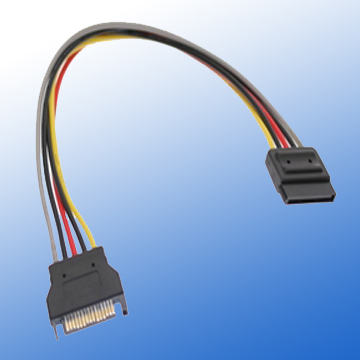 15P Serial ATA POWER  F to M Cable