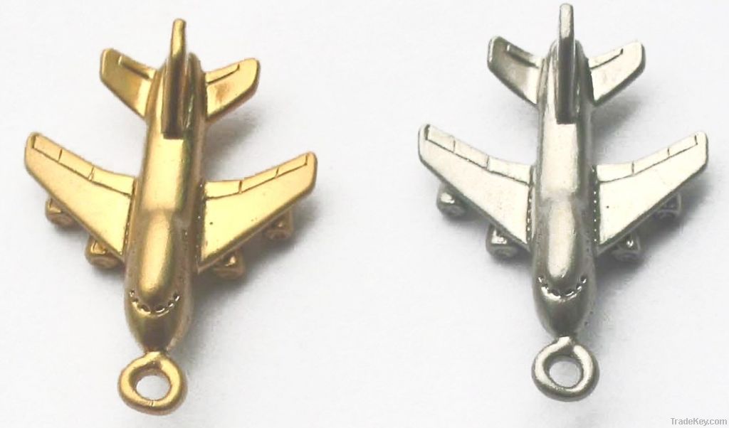 brass 3D airplane bades pin