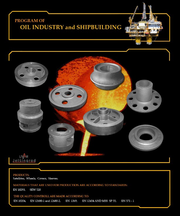 Castings for Oil industry and Shipbuilding