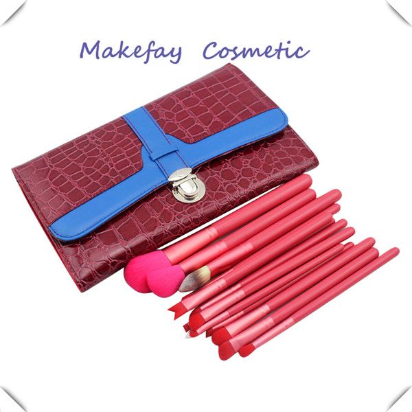 Fashion makeup travel cosmetic brush set kit