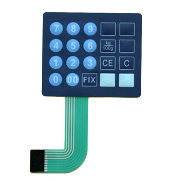 Membrane Switch with metal domes