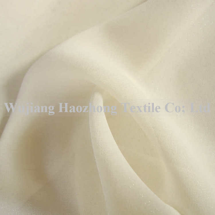 white polyester chiffon fabric