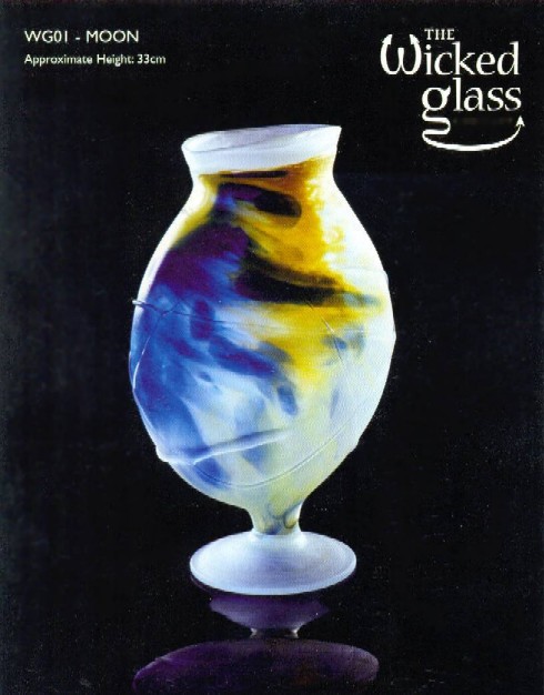 Wicked Murano Glass Vase Moon