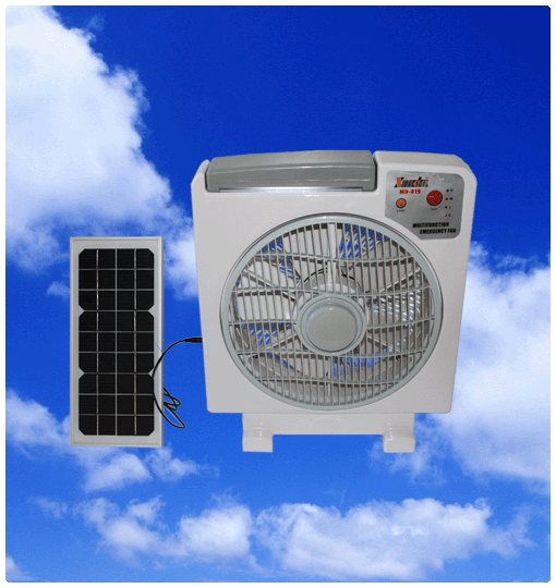 solar fan with LED