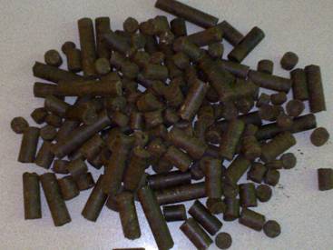 Sunflower husk pellets