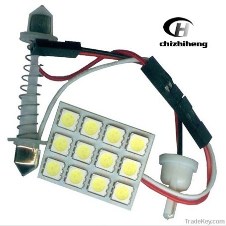 PCB 12SMD 5050 LED Car Roof Lamp