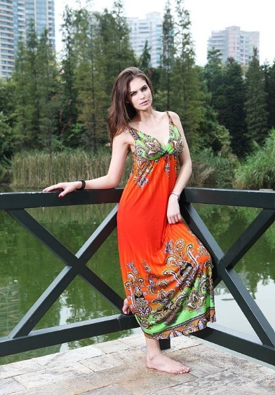 2011 fashion plus size maxi dresses-ROPE 0489