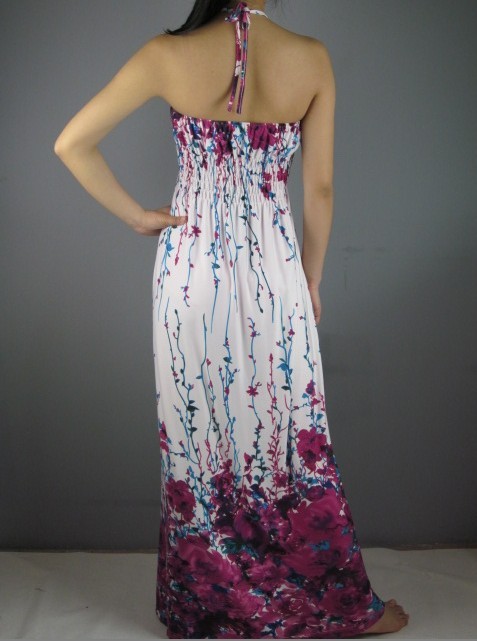 New Style Sexy Ladies Summer Long Maxi Dresses-STRAP 7125