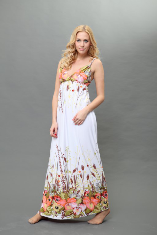 White angel maxi dress-ROPE 0344