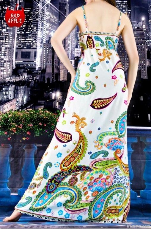 2013 summer floral printed long maxi dresses