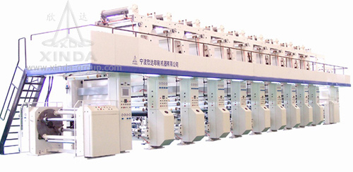 Rotogravure Printing Machine with Electronic Shaft Drive