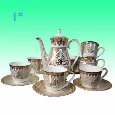 Islamic style ceramic tea sets