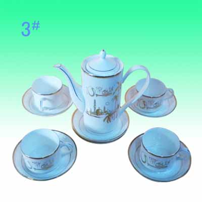 Muslim style ceramic tea sets porcelain product