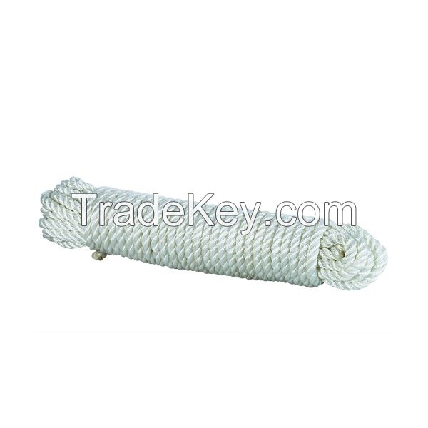 PE silver rope in hank